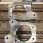Threaded alloy mounting plates