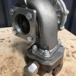 Custom fabricated turbo charger mountings